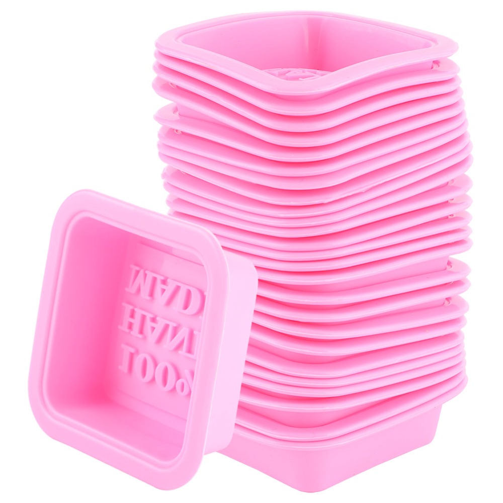 Soap Making Easy - 25PCS Reusable Silicone Silicone Soap Mold