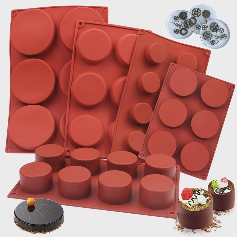 Soap Making Easy - Round Silicone Soap Mold DIY Handmade