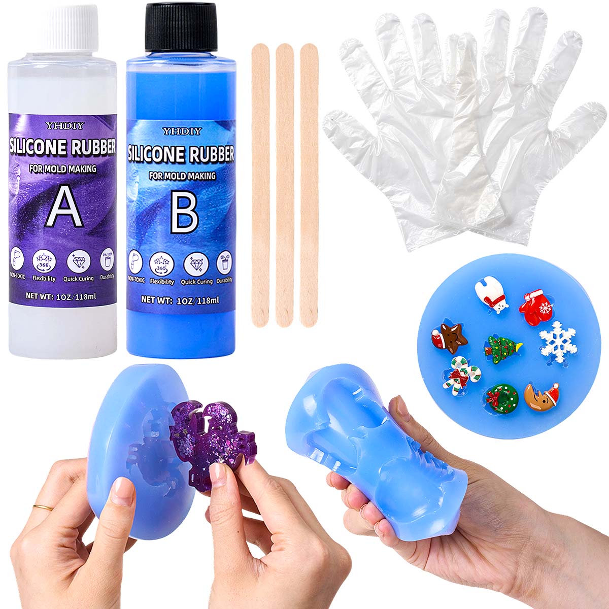 118ml/296ml Silicone Mold Maki - Soap Making Kit 评论和价格