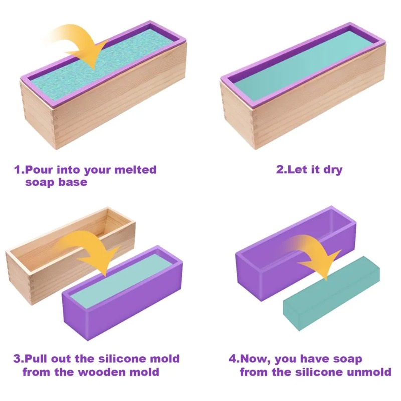 Flexible Silicone Soap Mold Re - Soap Making Kit 评论和价格