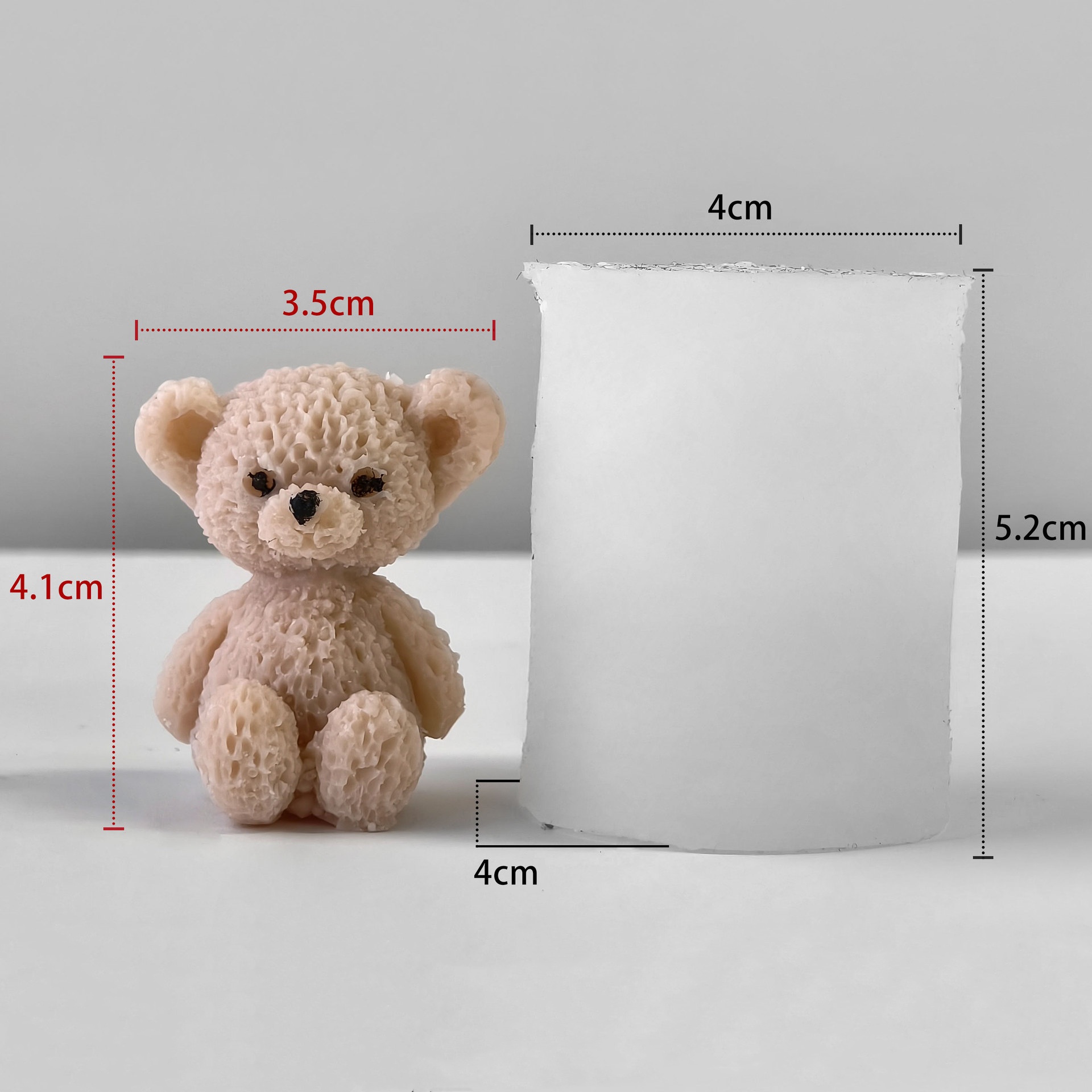 Mini Bear Soap Mold Easy To Cl - Soap Making Easy 评论和价格