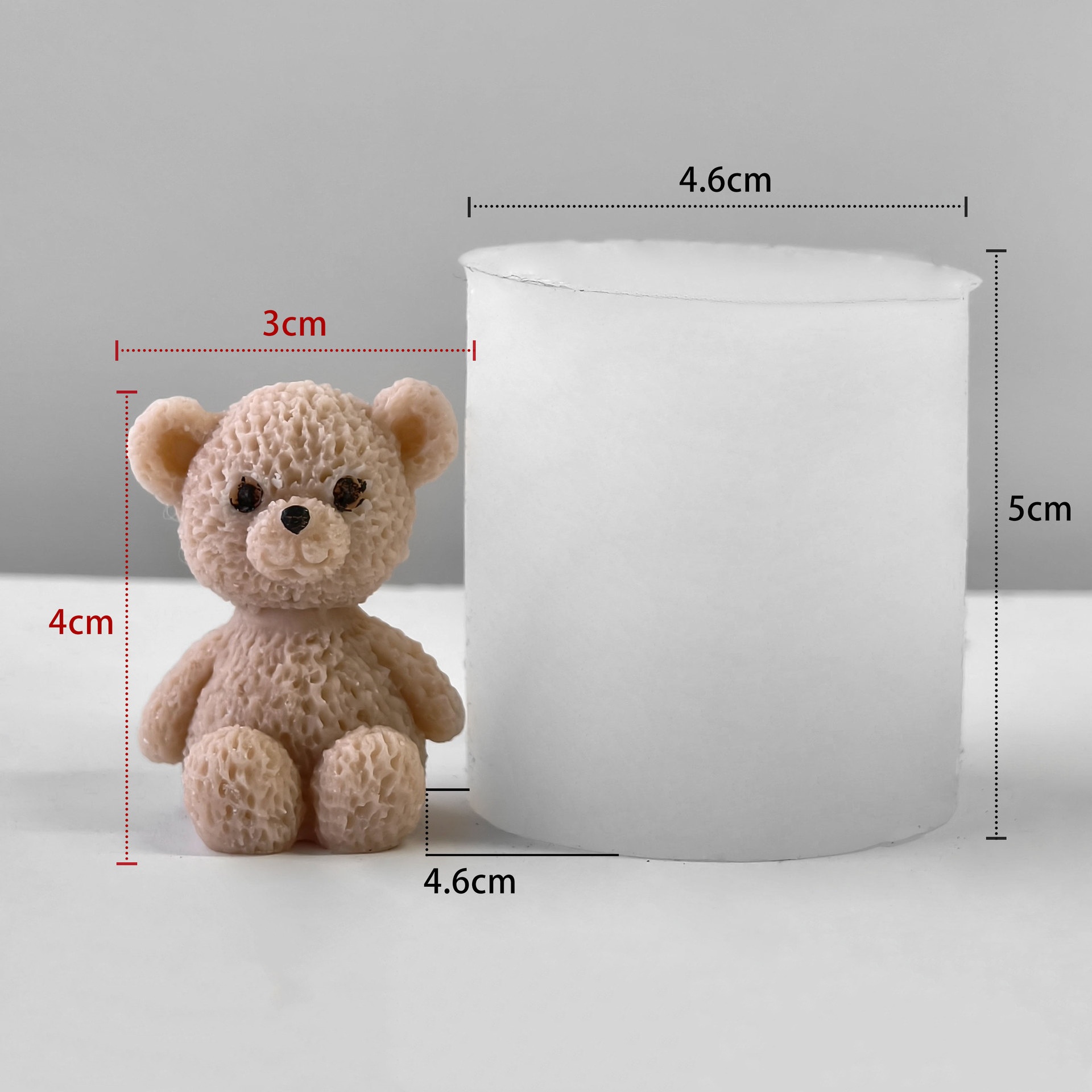 Mini Bear Soap Mold Easy To Cl - Soap Making Easy 评论和价格
