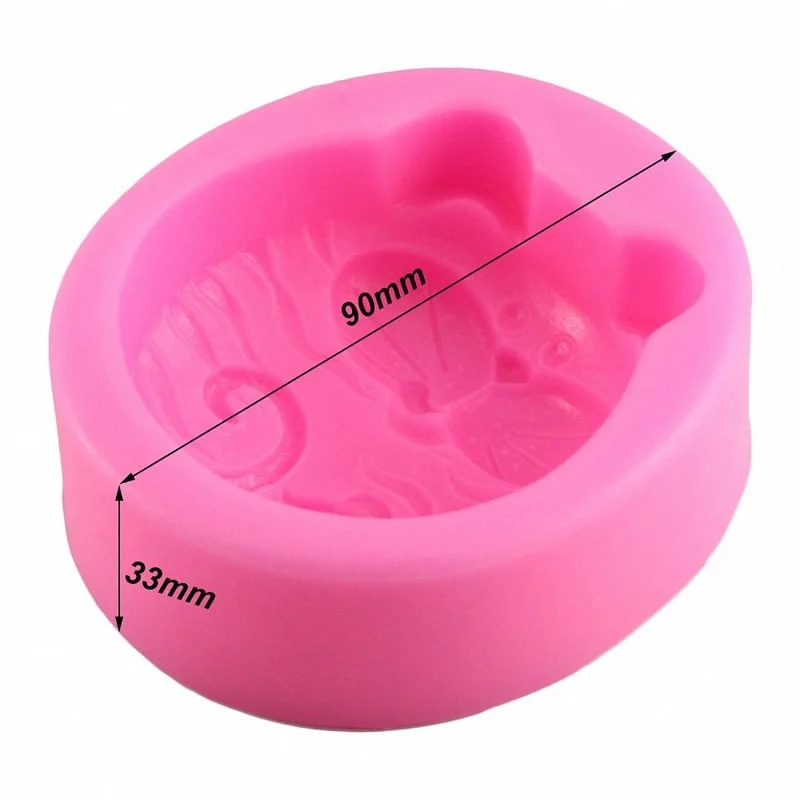 1PC Non-Stick Silicone Mold 3D - Soap Making Kit 评论和价格
