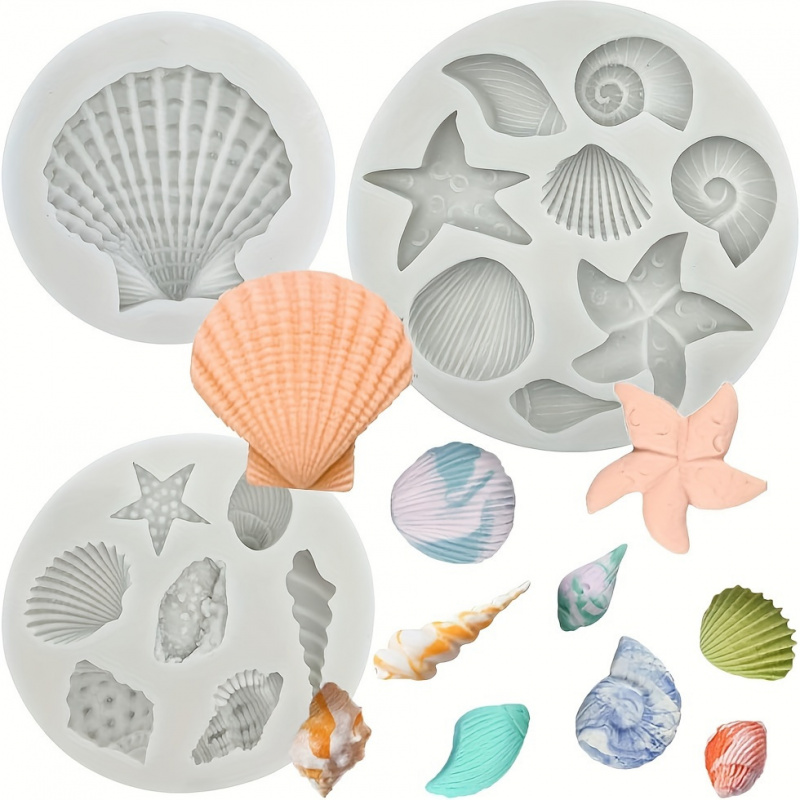 3pcs/set, Shell Mold Set, Irre - Soap Making Easy 评论和价格