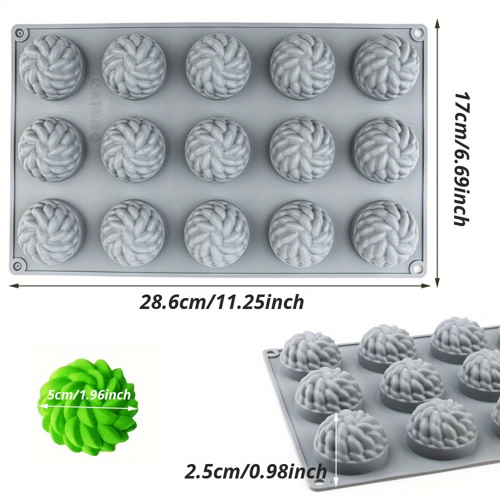 1Pc Cake Mold Santa Ana Floral - Soap Making Easy 评论和价格