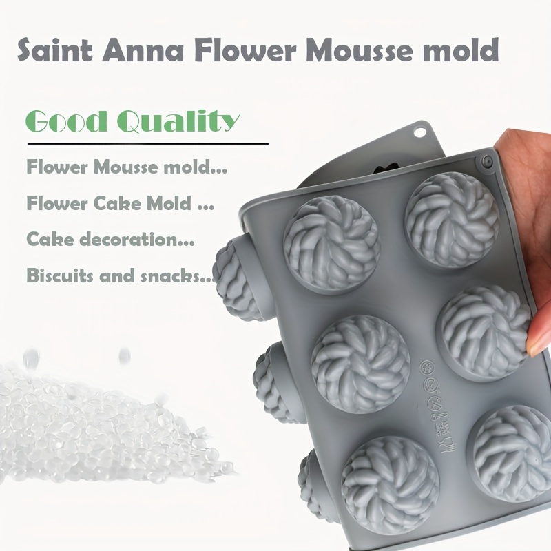 1Pc Cake Mold Santa Ana Floral - Soap Making Easy 评论和价格