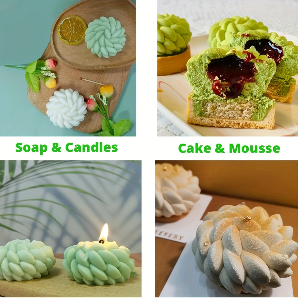 1Pc Cake Mold Santa Ana Floral - Soap Making Easy 评论和价格