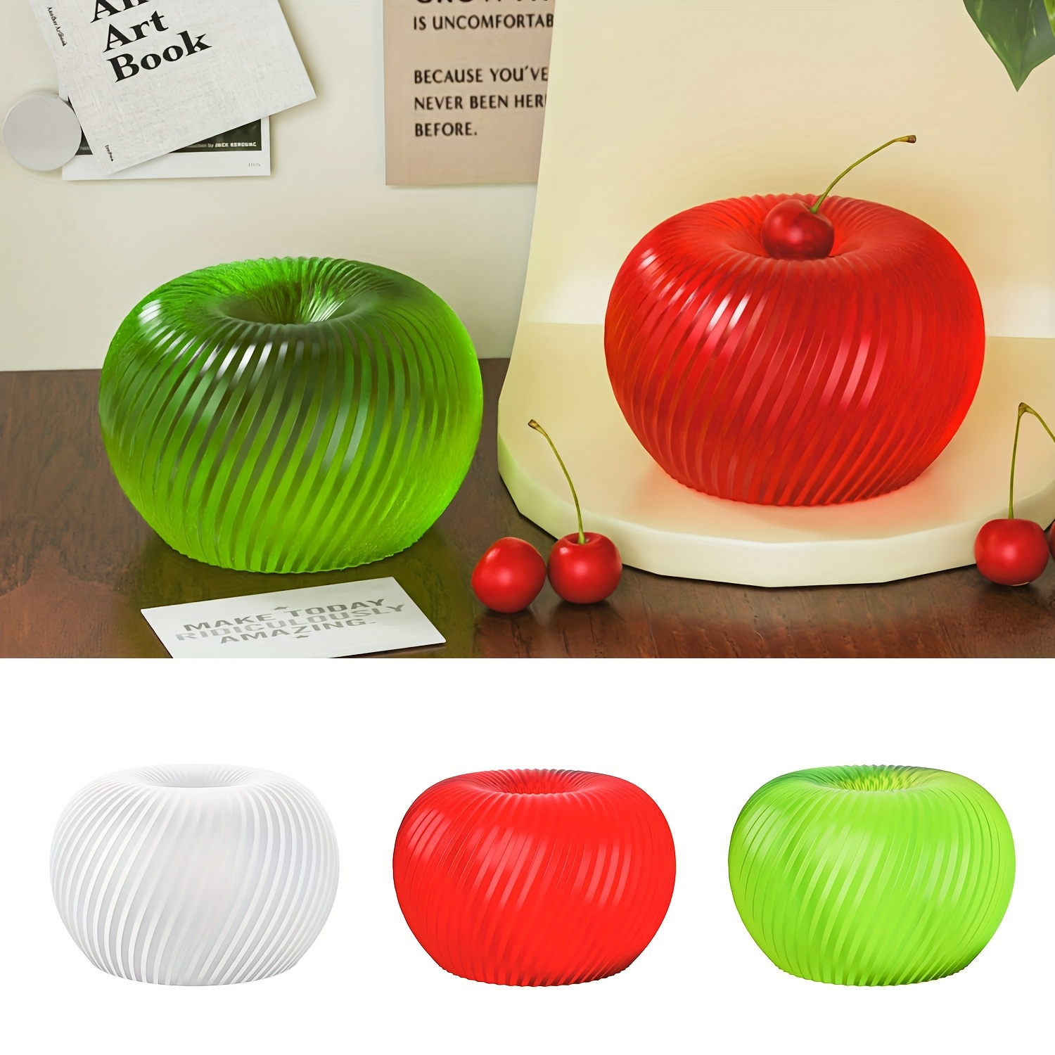 A trendy red apple silicone mo - Soap Making Easy 评论和价格