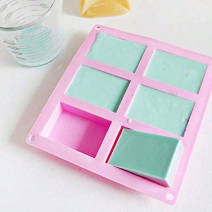 1-2 Pack 6‑Cavity DIY Silicone - Soap Making Kit 评论和价格