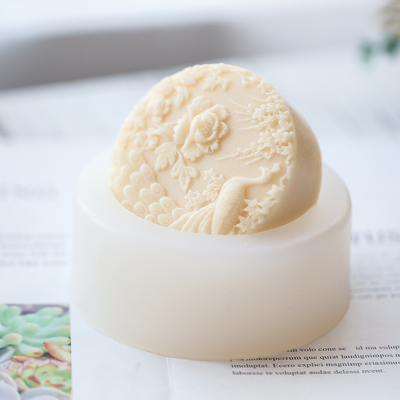 Peacock Flower Pattern Silicon - Soap Making Kit 评论和价格